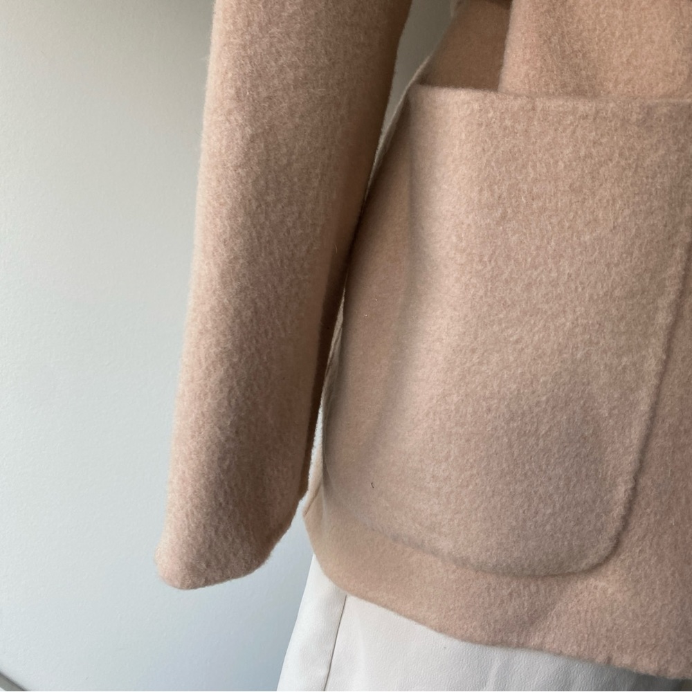 BA&SH Blame Belted Brushed Wool Short Coat - 1 (S) - Picture 10 of 15